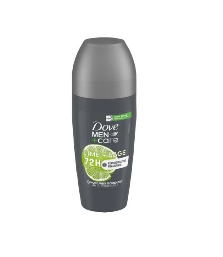 DOVE ANTIPERSPIRANT ROLL ON 50ML MEN LIME SAGE